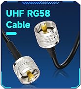Superbat UHF Male PL-259 to UHF Male PL-259 Low Loss Digital Coax UHF Jumper Cable (12" RG58) for...