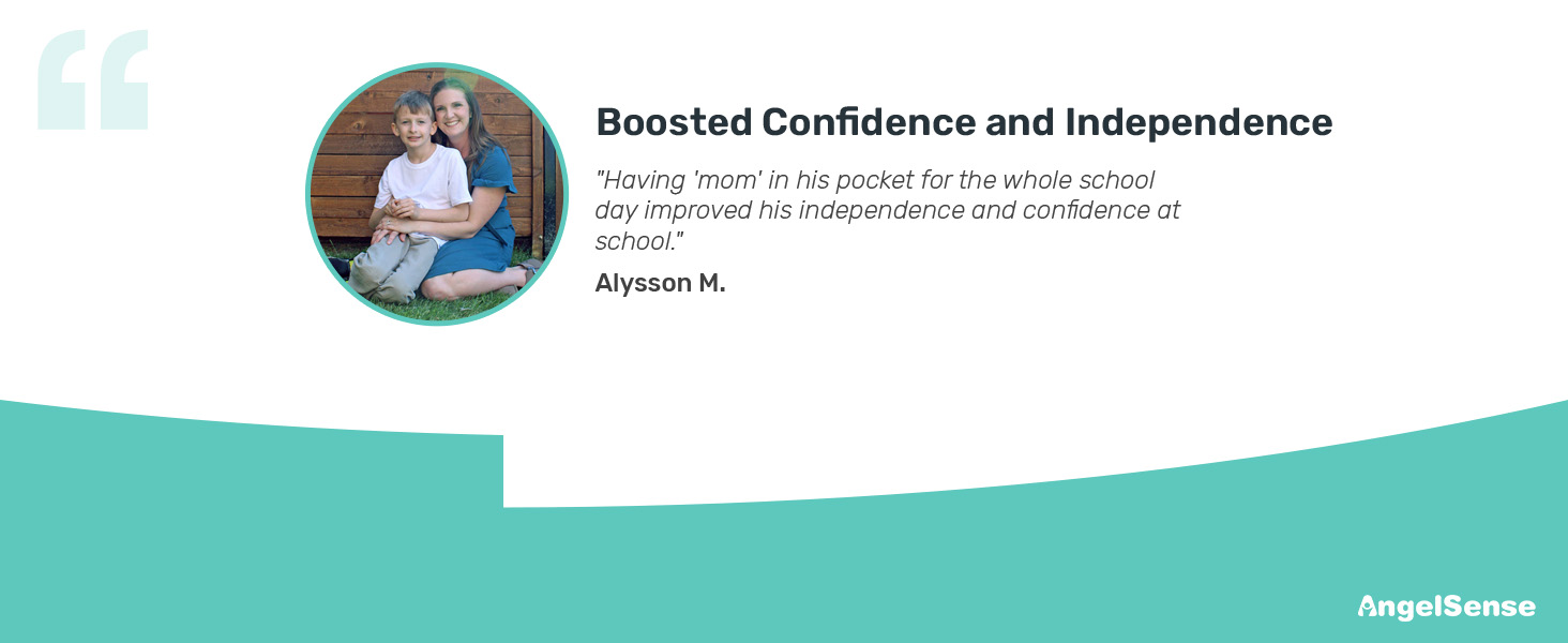 build confidence and independence - angel sense tracker