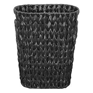 wicker trash basket boho trash can waste basket for bedroom