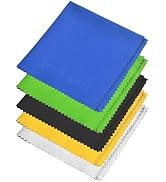 Eco-Fused Microfiber Cleaning Cloth - 12x12 Inch Microfiber Cloth - Pack of 5 Large Cloths - Micr...