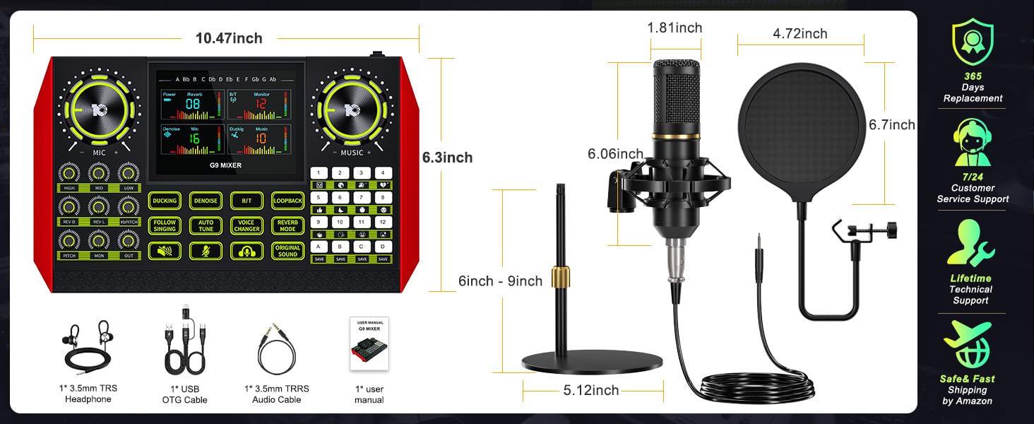 podcast equipment bundle music recording equipment podcast microphone bundle