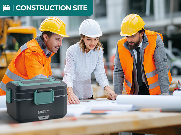 Electric lunch box good for construction workers.