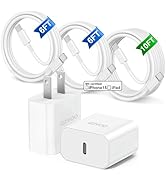 iPhone 15 Charger Fast Charging, iPad Pro Charger, Apple USB C to USB C Cable 6ft/6ft/10ft with 2...