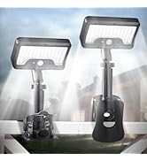 Clip on Solar Lights Outdoor with Motion Sensor, 360°Rotatable &amp; Vertically Adjustable Solar Fenc...