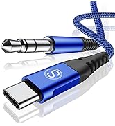 USB Type C to 3.5mm Audio Aux Cable 4ft for iPhone 16 USB C to 3.5mm Car Stereo Speaker Aux Cord ...