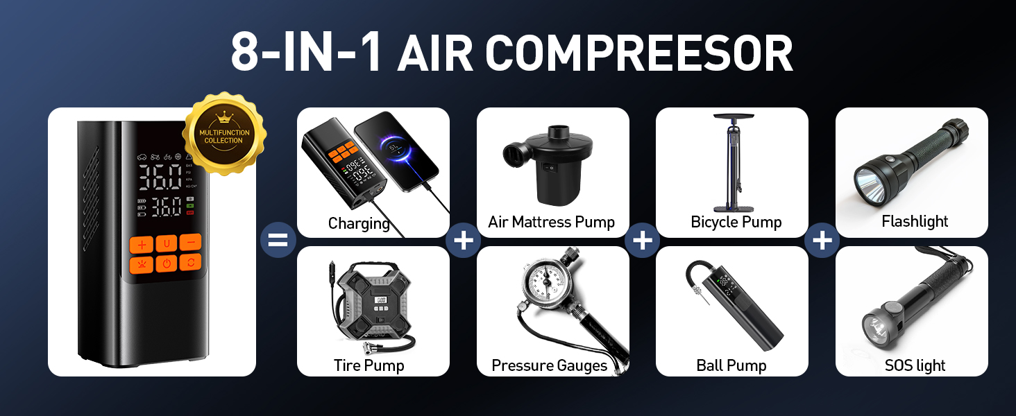 portable air compressor for car tires