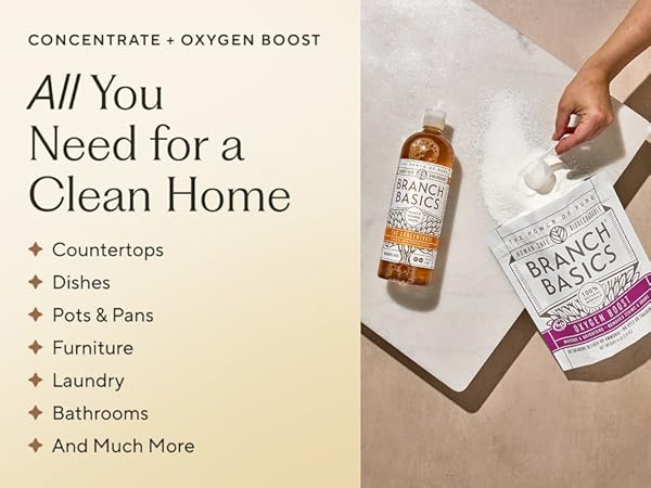 Concentrate and Oxygen Boost - All you need for a clean home