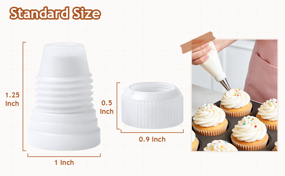12 Pack Piping Bag Couplers
