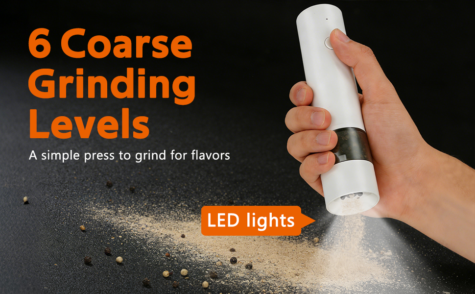 Rechargeable Electric Salt and Pepper Grinder