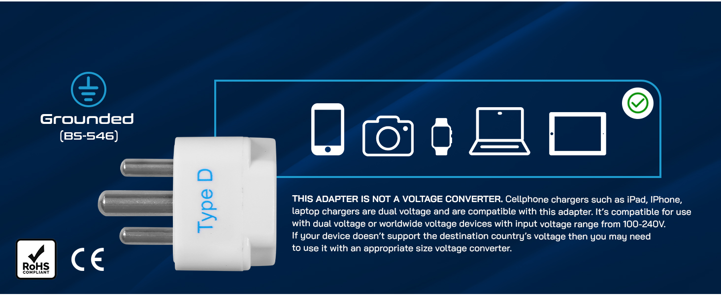 usa to india plug adapter
