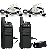 Retevis RT22 Walkie Talkies, Mini 2 Way Radio Rechargeable, VOX Handsfree, Portable, Two-Way Radi...