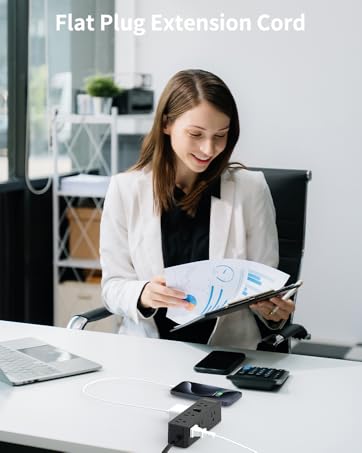 flat plug extension cord