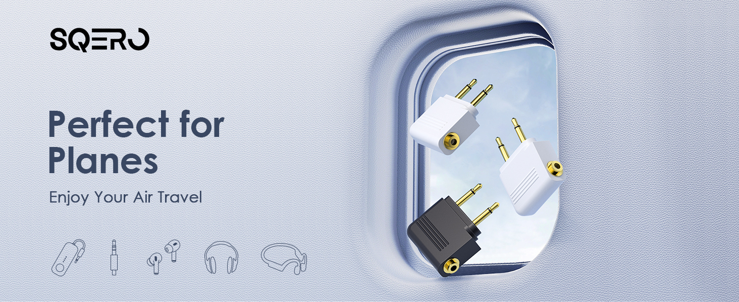 Airplane Headphone Jack Adapter