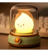 BANDIANCY Baby Night Light for Nursery, Rechargeable Portable Kids Lamp, Warm Light Candlelight M...