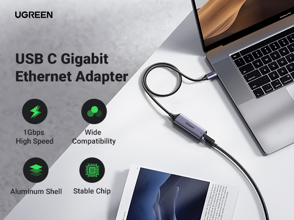 usb c to ethernet adapter gigabit usb-c type c network mac macbook pro thunderbolt 3 to rj45