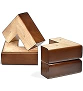 AORYVIC Wooden Bed Riser 2 inch Sofa Feet for Furniture L Shaped Couch Feet Dresser Leg Set of 4
