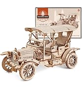 Wooden Puzzle for Adults, Vintage Car 3D Wooden Puzzle, Model Car Kits for Kids Ages 14+, Educati...