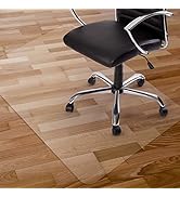Kuyal Clear Chair Mat, Hard Floor Use, 48" x 30" Transparent Office Home Floor Protector mat Chai...