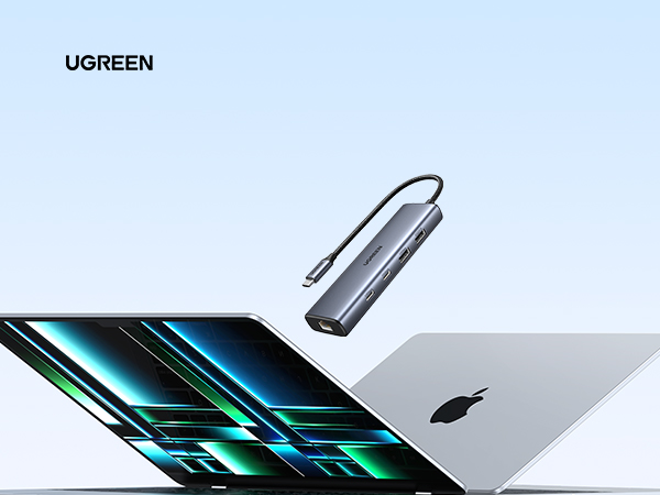 UGREEN USB C to Ethernet Adapter, 5 in 1 USB C Hub Ethernet