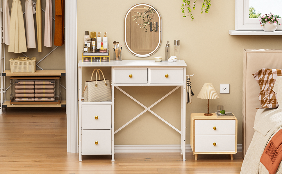 small vanity desk