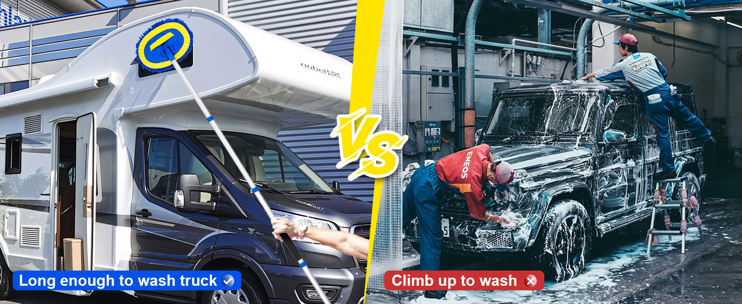 long truck car wash brush