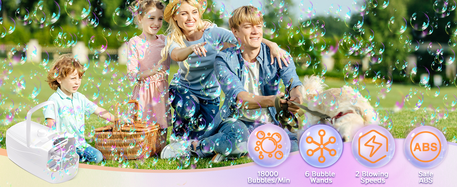 bubble machine for toddlers 1-3 for kids for parties for wedding bubble maker bubble blower
