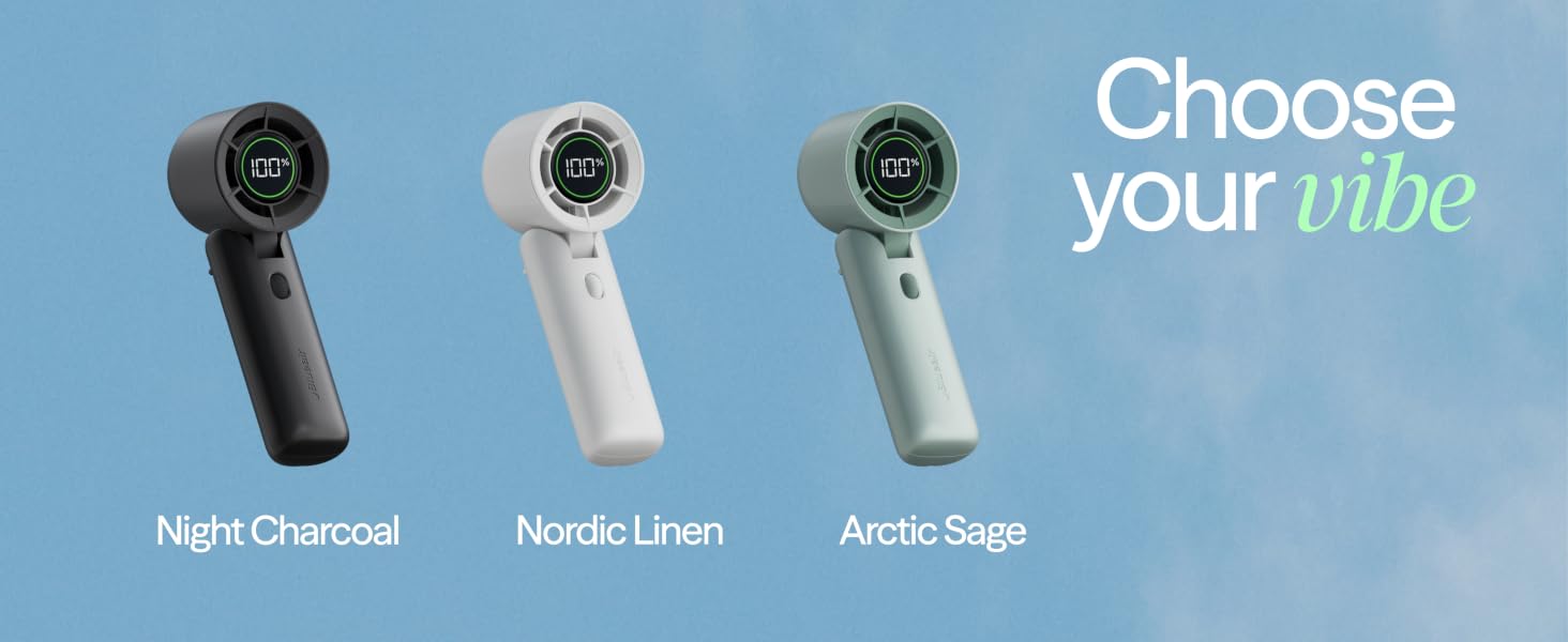 choose from 3 fresh colors: night charcoal, nordic linen, arctic sage