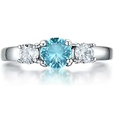 AILAAILA Birthstone Rings Size 1-10 Cubic Zirconia Stainless Steel Birthday Mother's Ring Daughte...