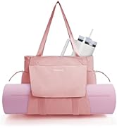 sportsnew Yoga Mat Bag Tote Yoga Gym Bags For Women Men with Waterproof Wet Pocket &amp; Hook-and-loo...