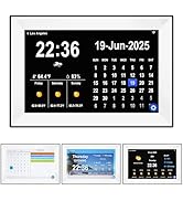 YUYIALARM WiFi 10.1 Inch Digital Alarm Clock for Seniors, Large Display with Day/Date Smart Touch...