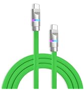 chubbycable Neon Chubby - Fast Charge Cable with Smart Light RGB Color Gradual Light Up 100W Char...