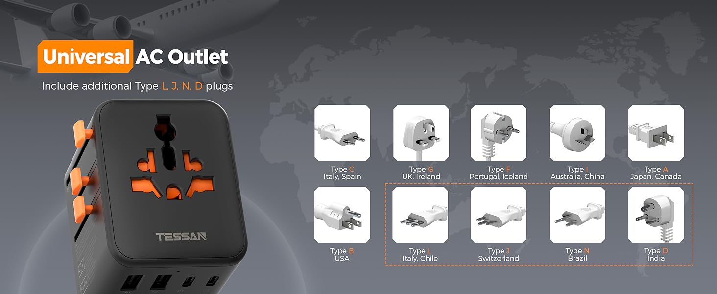 travel adapter worldwide