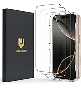 UNBREAKcable Screen Protector for iPhone 16 Pro, Pack of 3, HD Tempered Glass Screen Protector [F...