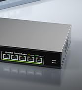 5 Port 10G Ethernet Switch Unmanaged,with 5X 10Gb Base-T RJ45 Ports, NICGIGA 10Gbps Network Switc...