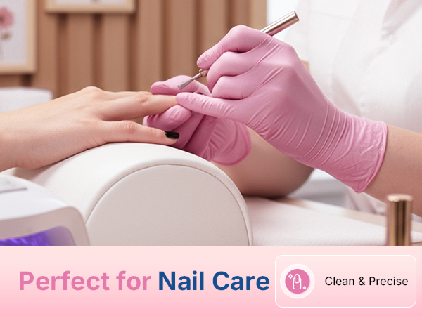 Pink Nitrile Gloves