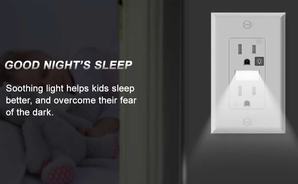 night light wall outlet