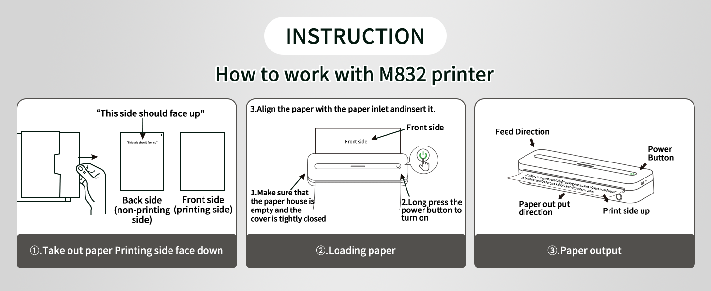 phomemo m832 thermal paper