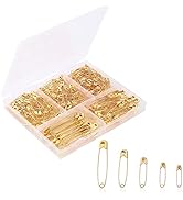 Mr. Pen- Safety Pins, 300 Pack, Assorted Sizes, Golden, Safety Pins for Clothes, Large Safety Pin...