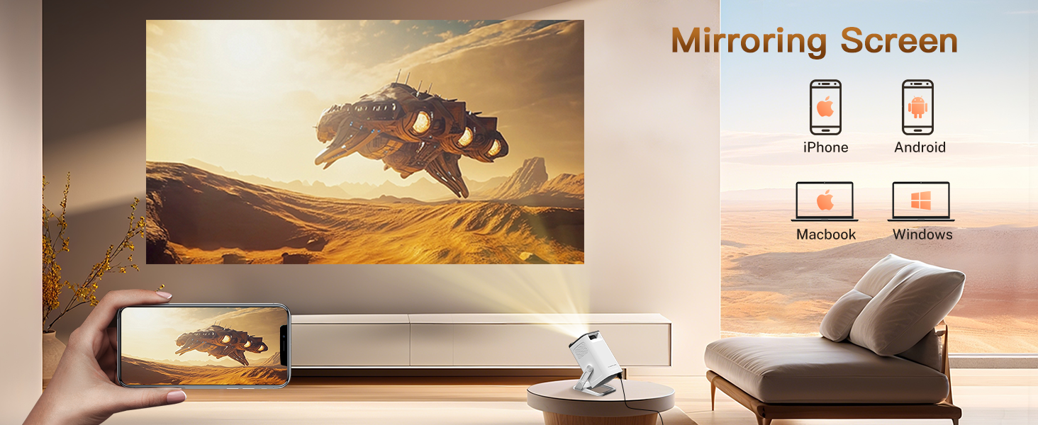 Mirroring Screen projector