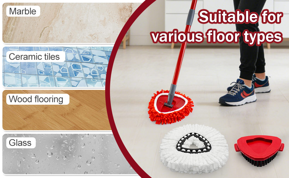 Mop Head Replacements Compatible with O-Cedar