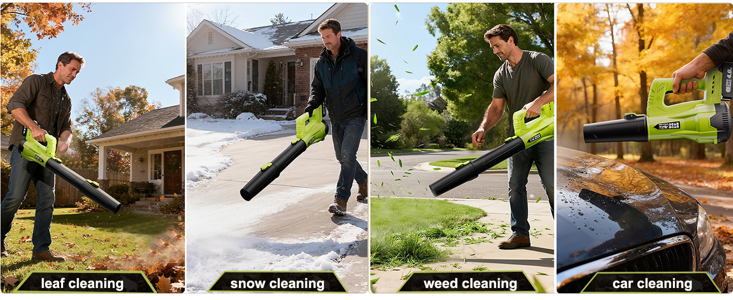leaf blower cordless with battery and charger
