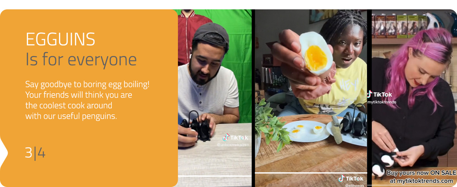 Peleg Design Egguins Multipurpose Egg holder and Cooker