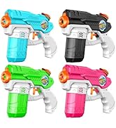 Water Guns for Kids Adults, 4 Pack Squirt Guns 20-25ft Long Range Super Water Gun Soaker Squirts ...