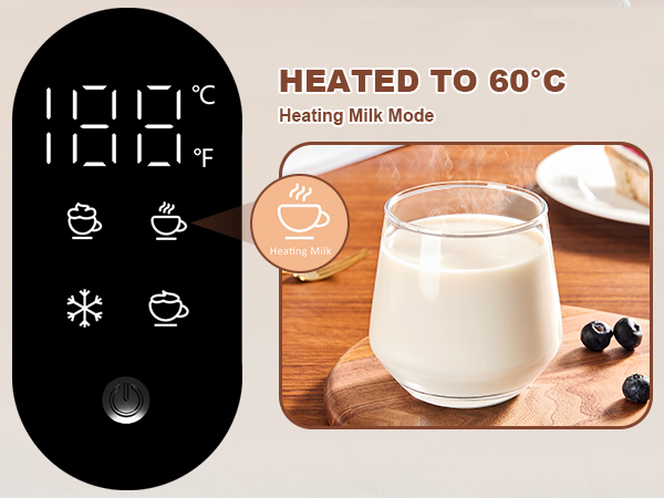 Electric Milk Frother Automatic Hot &amp; Cold Foam Maker