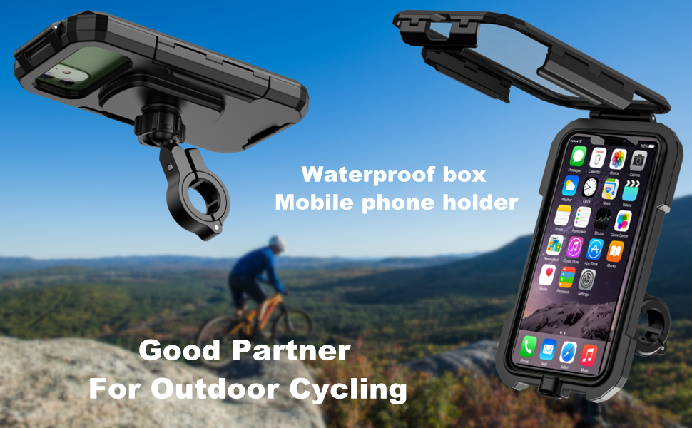 Phone mount for bicycle