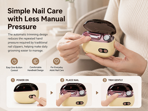 2-in-1 Smart Electric Nail Clipper &amp; Polisher