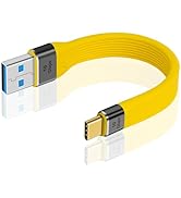 Duttek USB to USB C Adapter Cable 10Gbps, USB C to USB 3.1 Adapter OTG Cable, Short USB C Male to...