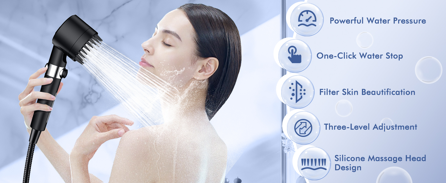 Black Shower head
