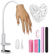 Practice Hand for Acrylic Nails, Nail Tips Never Fall Off Nail Hand Practice,Fingers Never Break ...