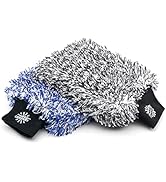 The Rag Company - The Cyclone Ultra Wash Mitts - 70/30 'Gauntlet' Blend Korean Microfiber, Foam P...
